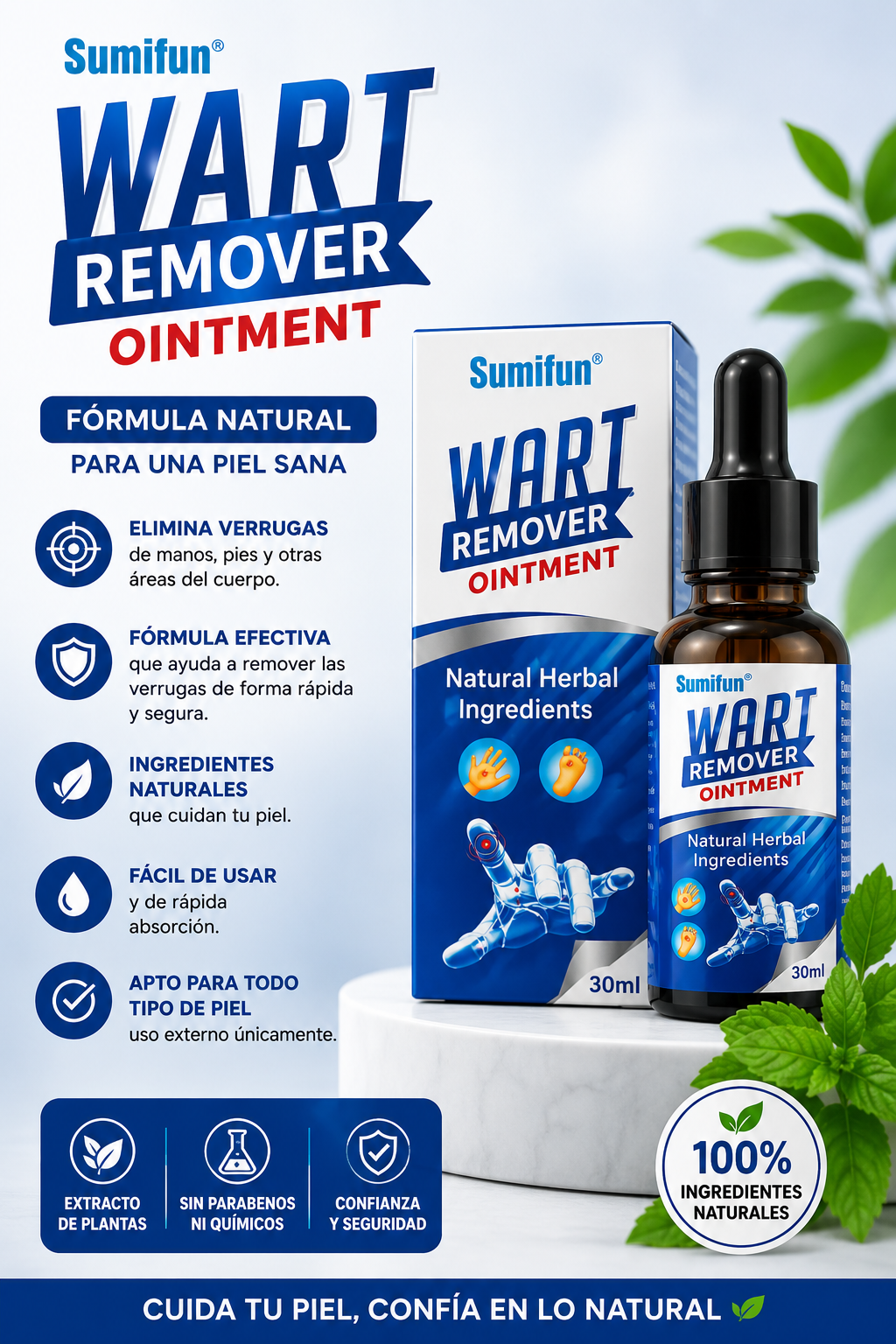 Wart Remover Ointment – Crema para verrugas y cuidado de la piel