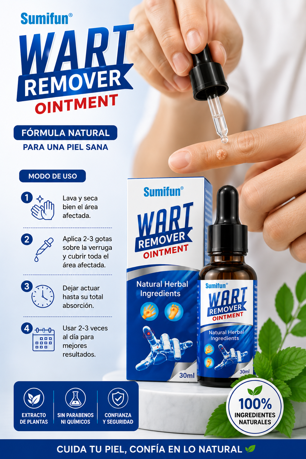 Wart Remover Ointment – Crema para verrugas y cuidado de la piel