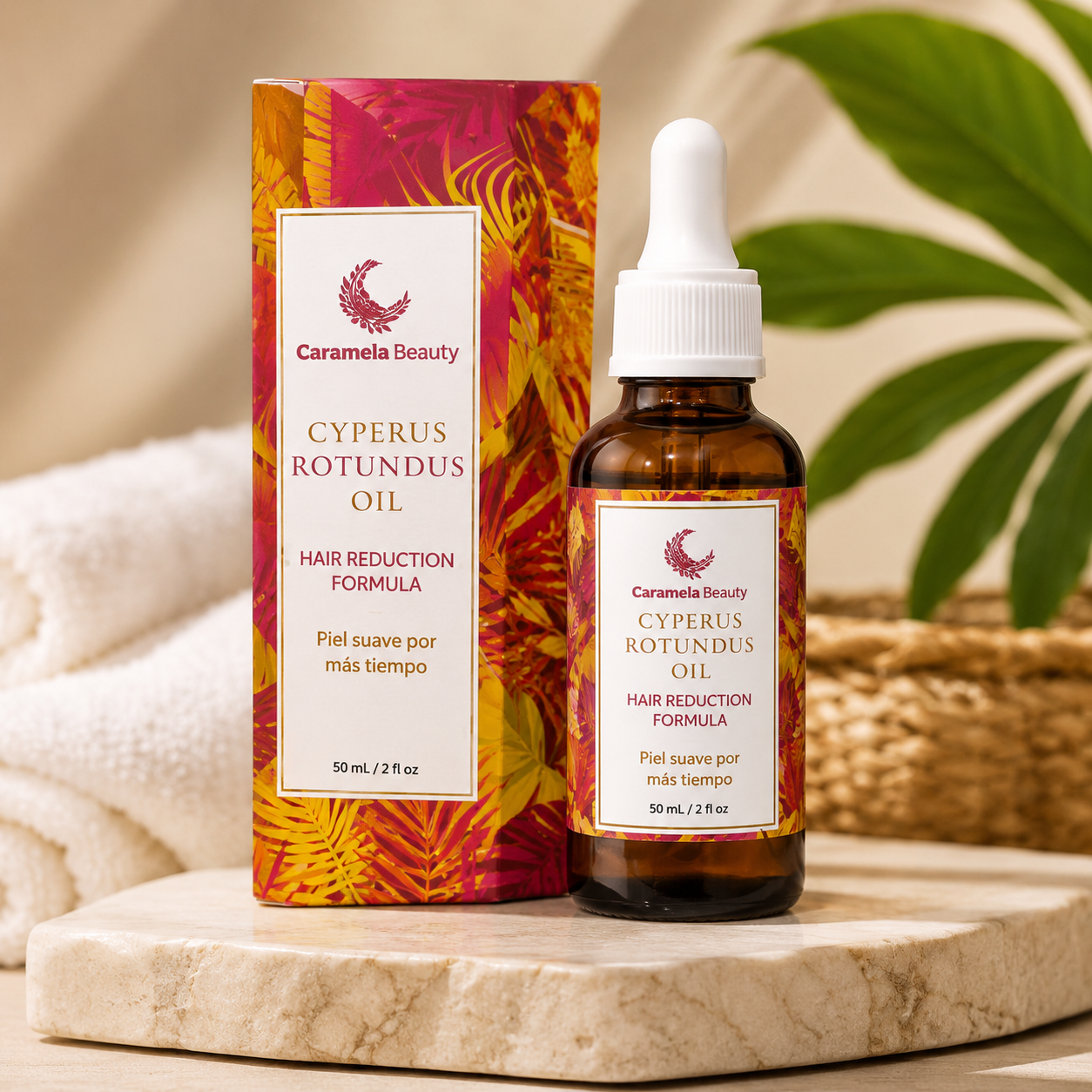 🌿 Cyperus Rotundus Oil – Aceite corporal para después de la depilación