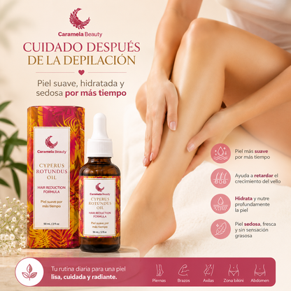🌿 Cyperus Rotundus Oil – Aceite corporal para después de la depilación